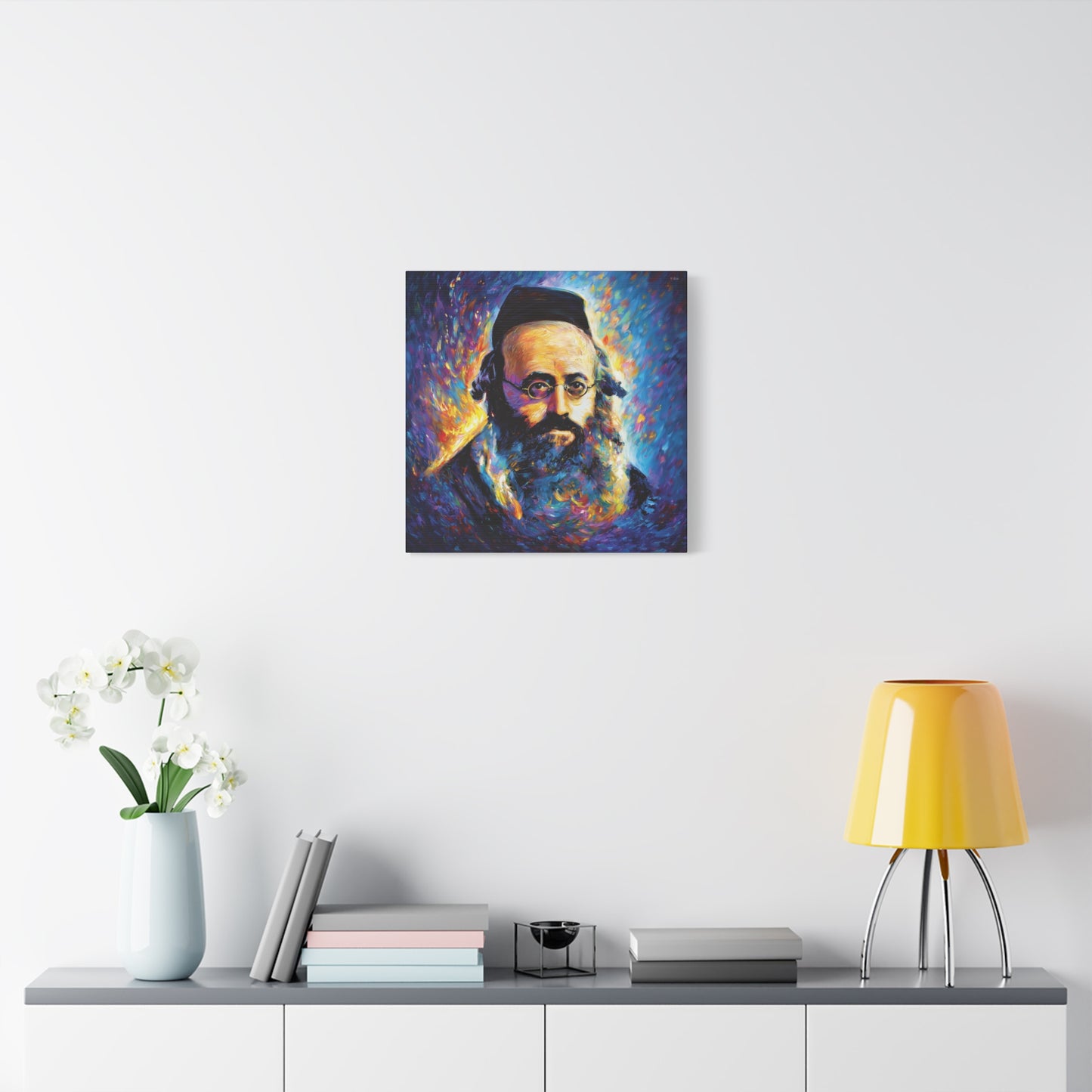 Aish Kodesh, The Piaseczna Rebbe Canvas Art, Rabbi Kalonymus Kalman Shapira, Jewish Wall Art