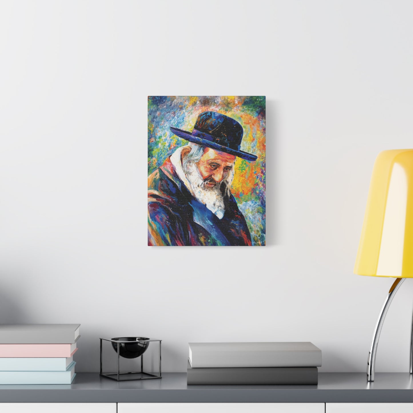 Reb Shayele of Kerestir Canvas Print - Yeshayah Steiner Kerestire - Reb Shaye Ben Reb Moishe Judaica, Wall Decor 18 × 24
