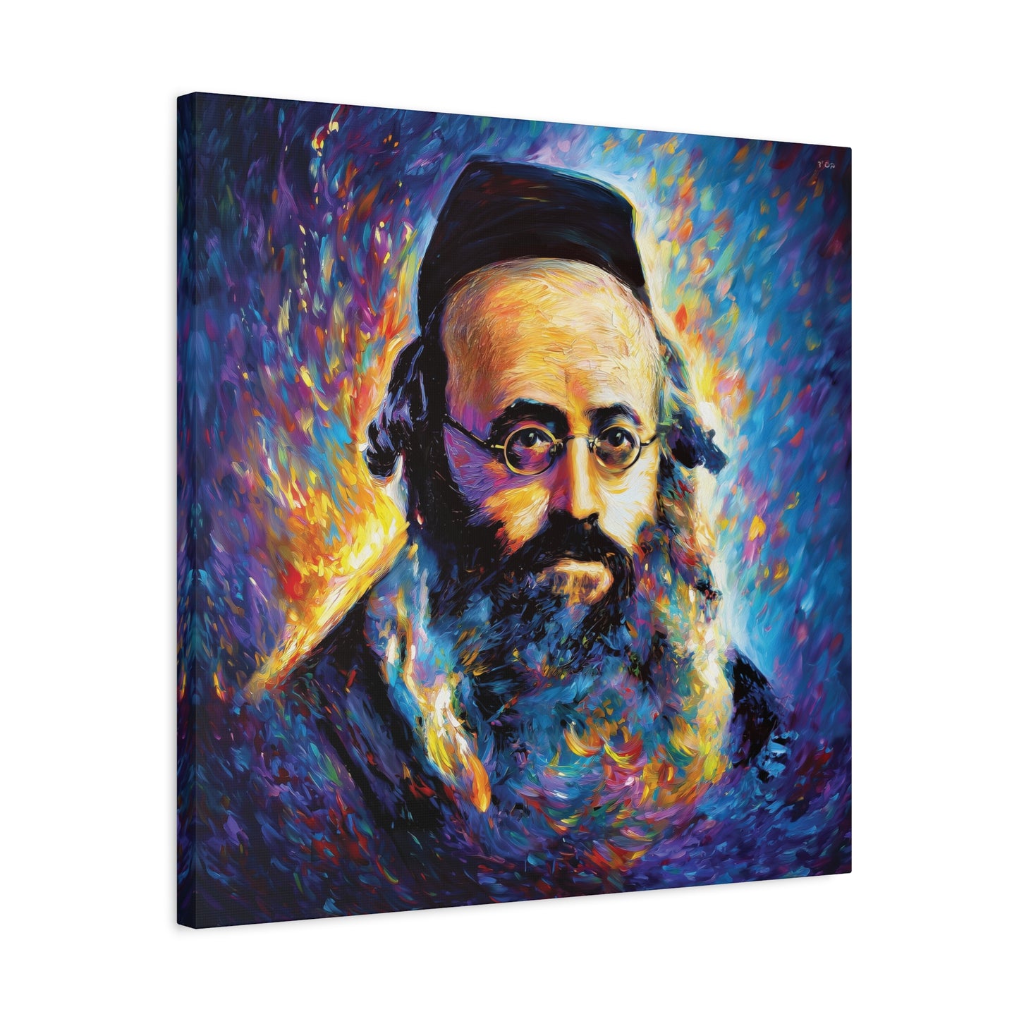 Aish Kodesh, The Piaseczna Rebbe Canvas Art, Rabbi Kalonymus Kalman Shapira, Jewish Wall Art
