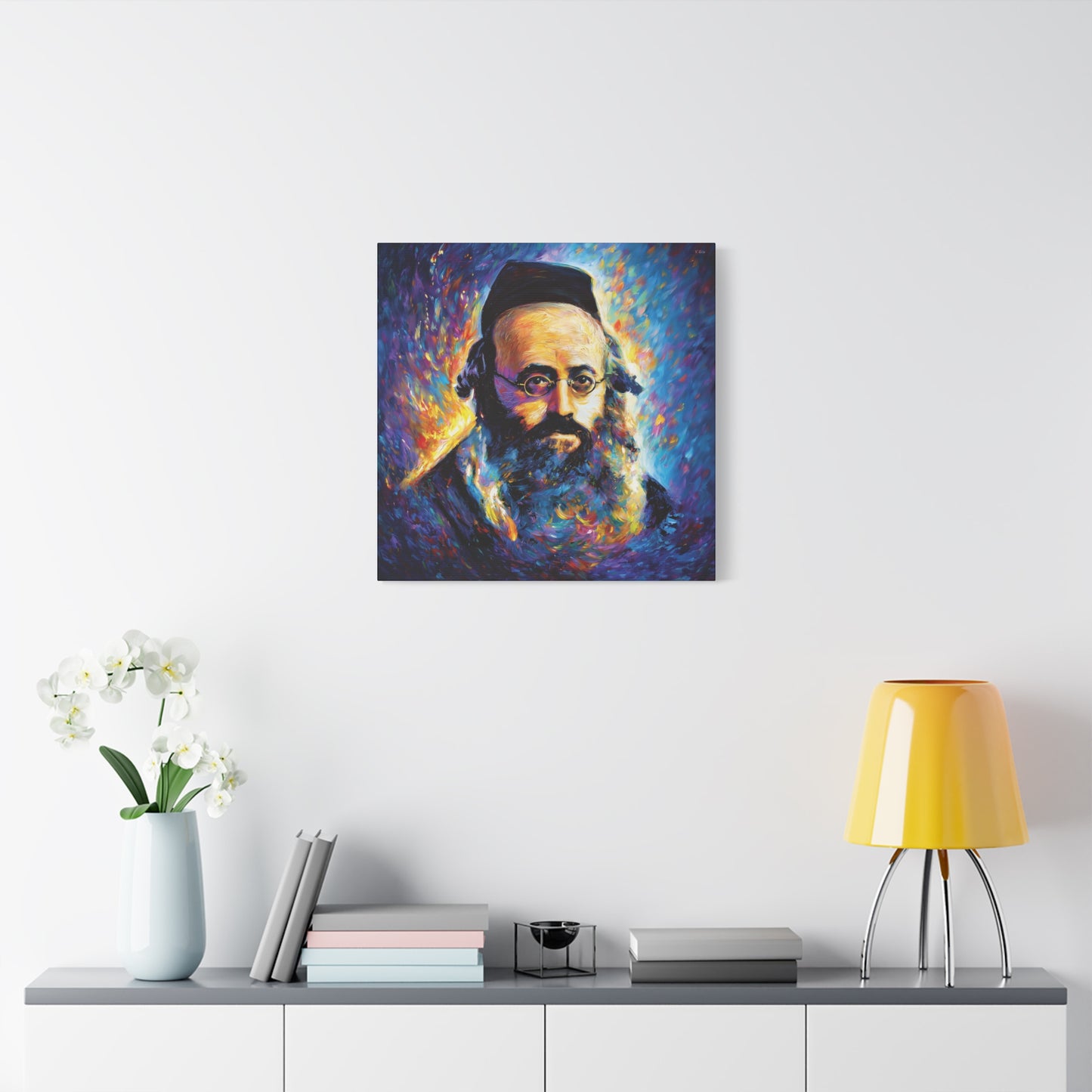 Aish Kodesh, The Piaseczna Rebbe Canvas Art, Rabbi Kalonymus Kalman Shapira, Jewish Wall Art
