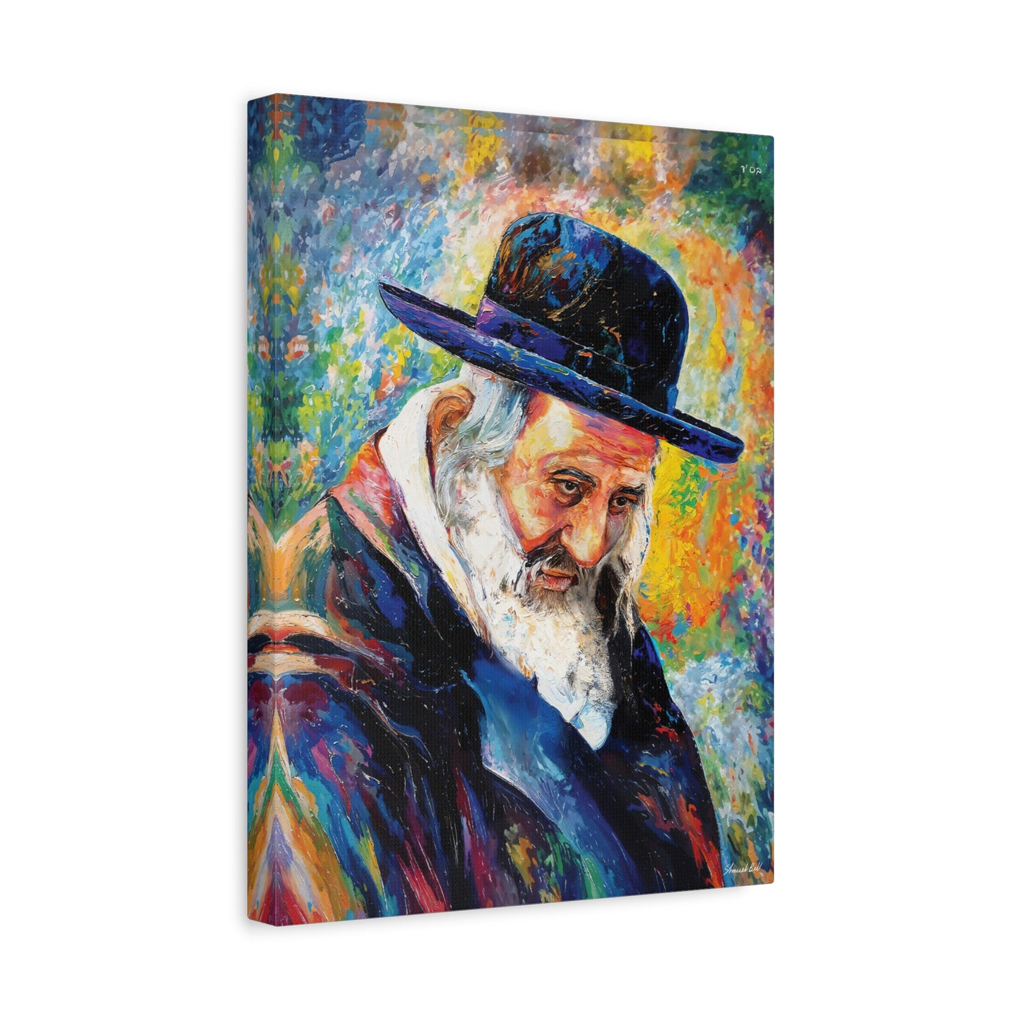 Reb Shayele of Kerestir Canvas Print - Yeshayah Steiner Kerestire - Reb Shaye Ben Reb Moishe Judaica, Wall Decor 18 × 24