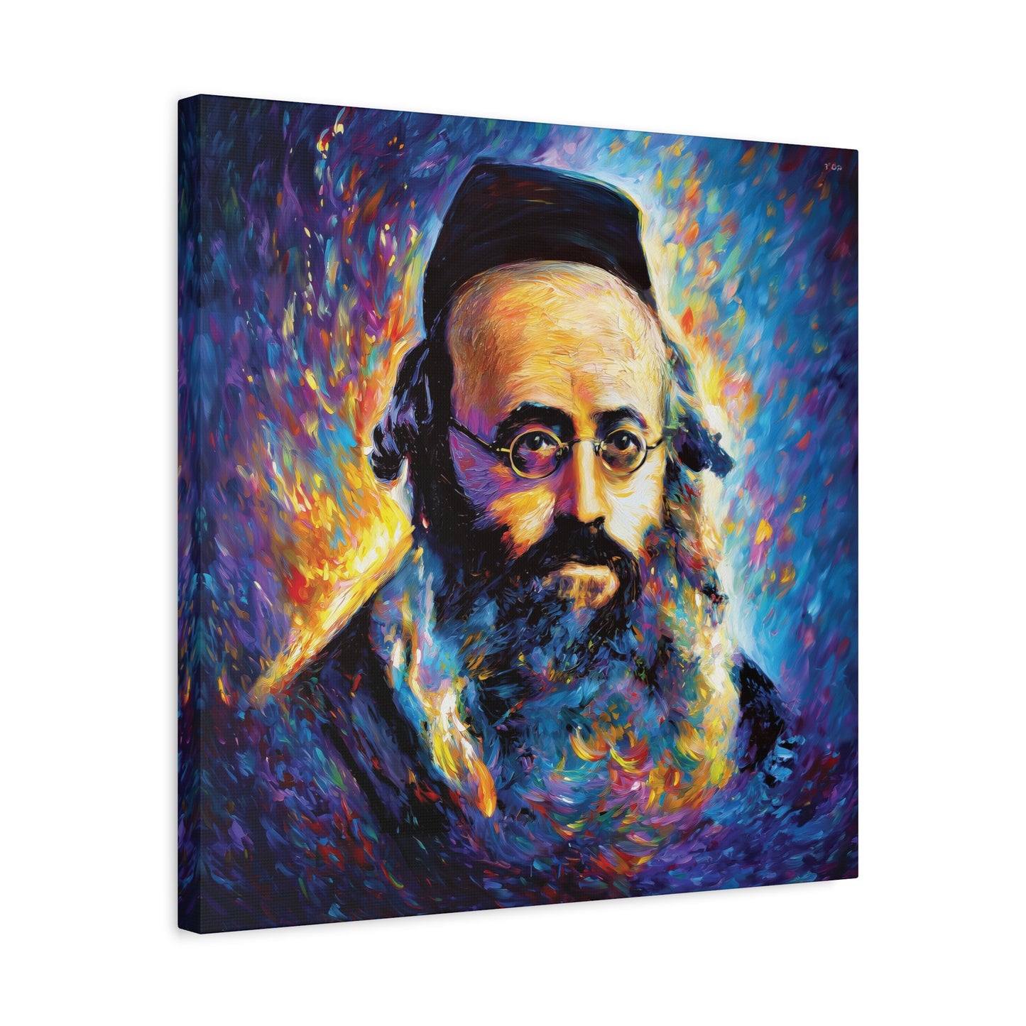 Aish Kodesh, The Piaseczna Rebbe Canvas Art, Rabbi Kalonymus Kalman Shapira, Jewish Wall Art