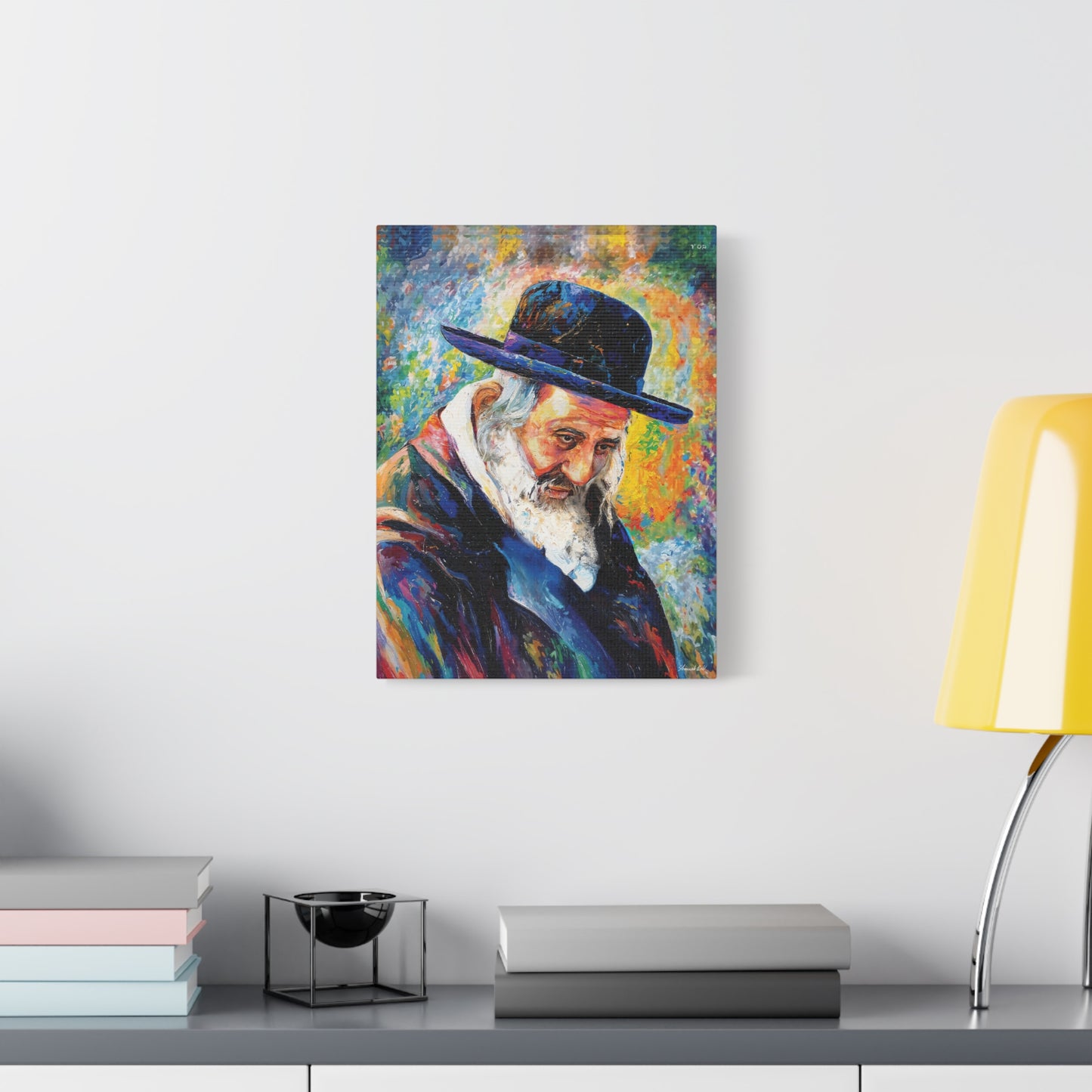 Reb Shayele of Kerestir Canvas Print - Yeshayah Steiner Kerestire - Reb Shaye Ben Reb Moishe Judaica, Wall Decor 18 × 24