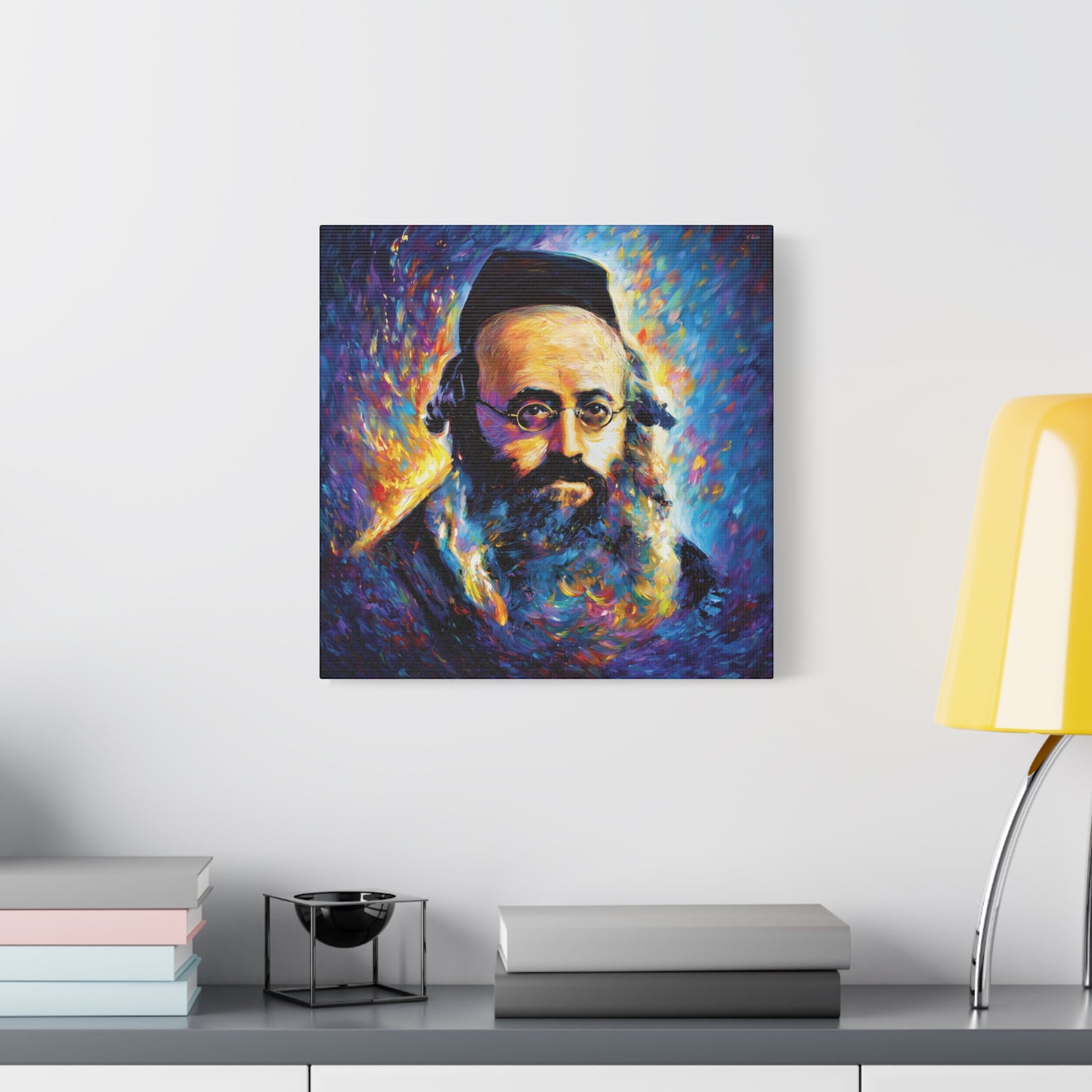 Aish Kodesh, The Piaseczna Rebbe Canvas Art, Rabbi Kalonymus Kalman Shapira, Jewish Wall Art