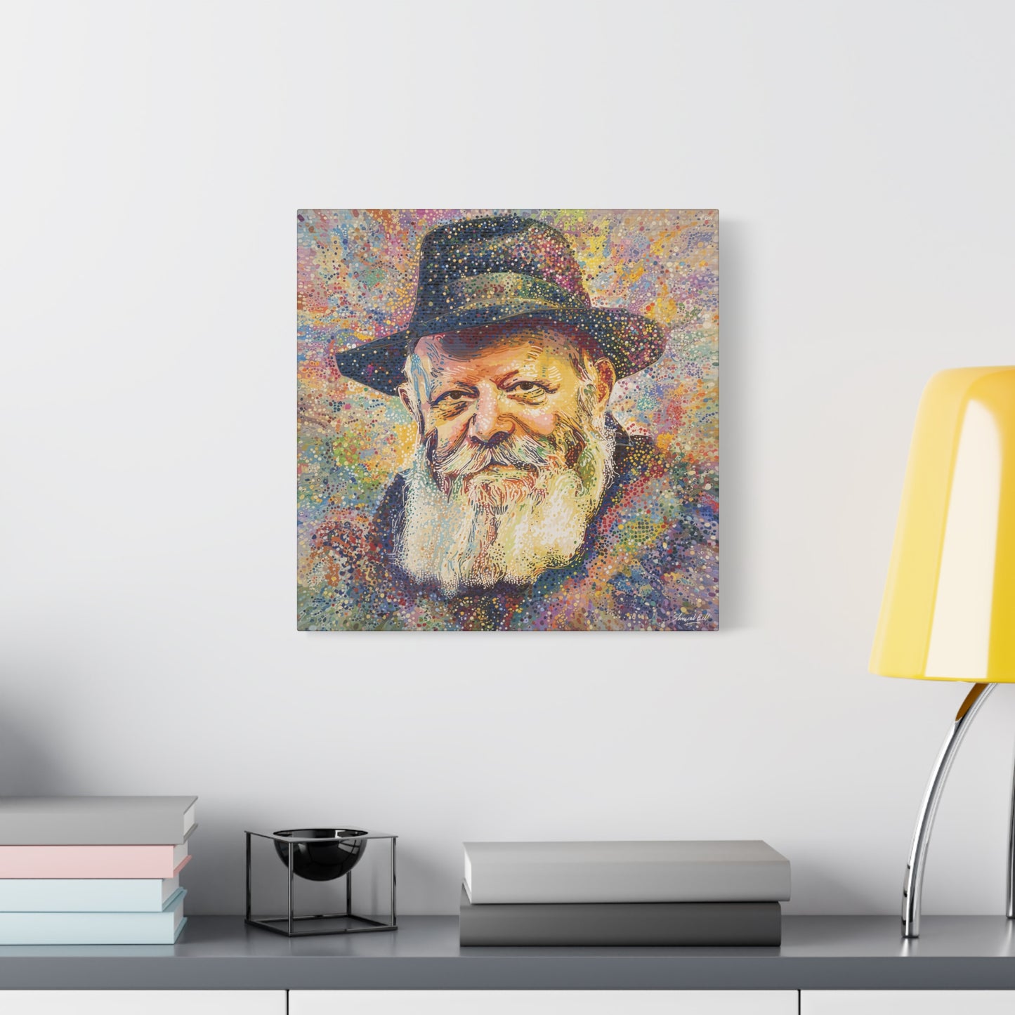 Lubavitcher Rebbe Picture Abstract Canvas Print