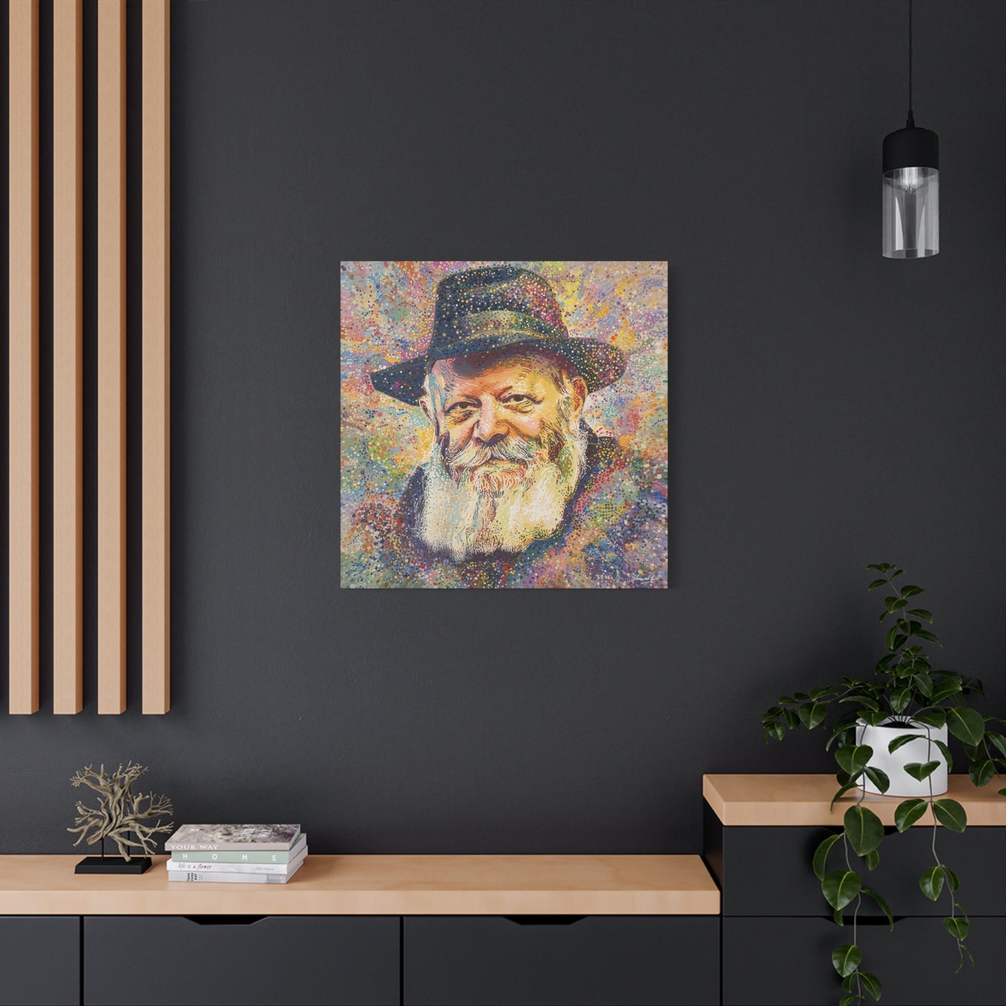 Lubavitcher Rebbe Picture Abstract Canvas Print