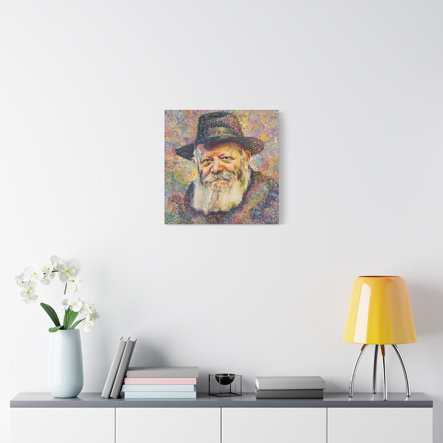 Lubavitcher Rebbe Picture Abstract Canvas Print