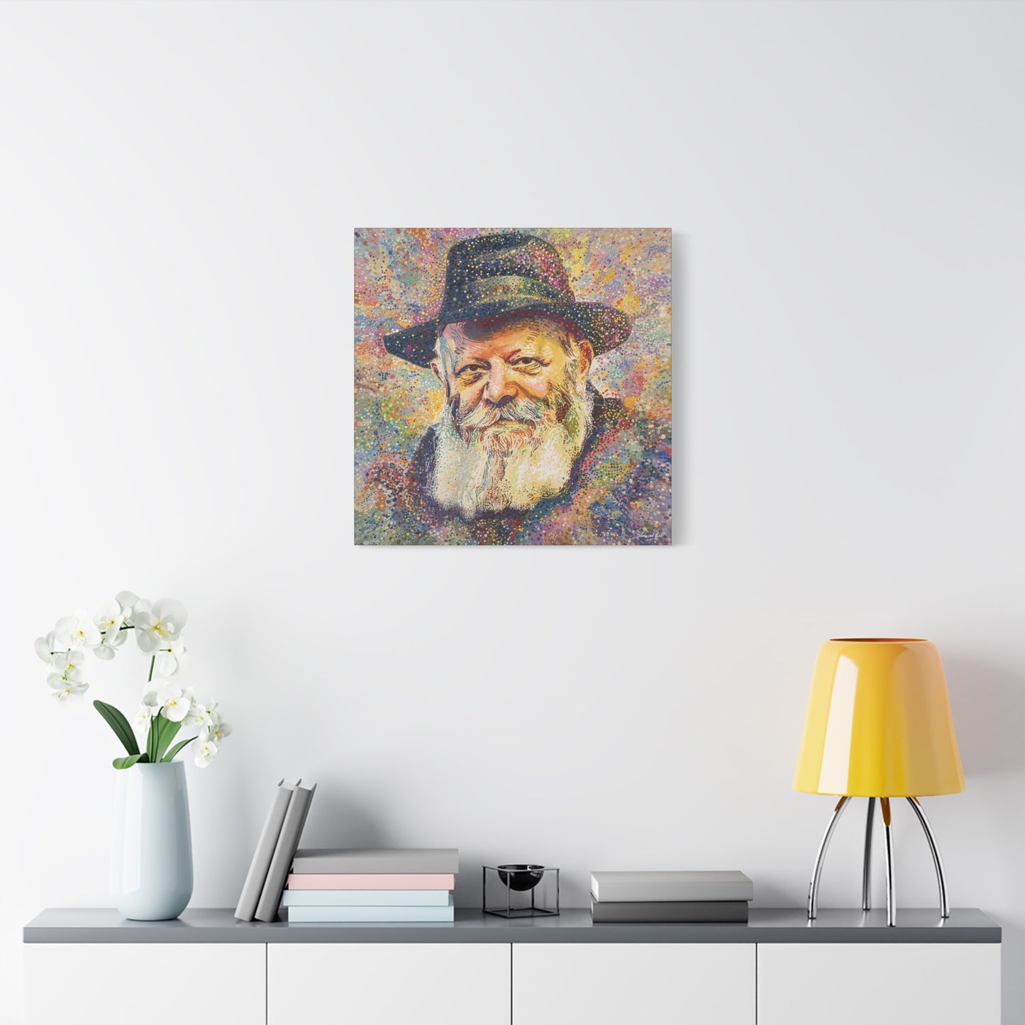 Lubavitcher Rebbe Picture Abstract Canvas Print