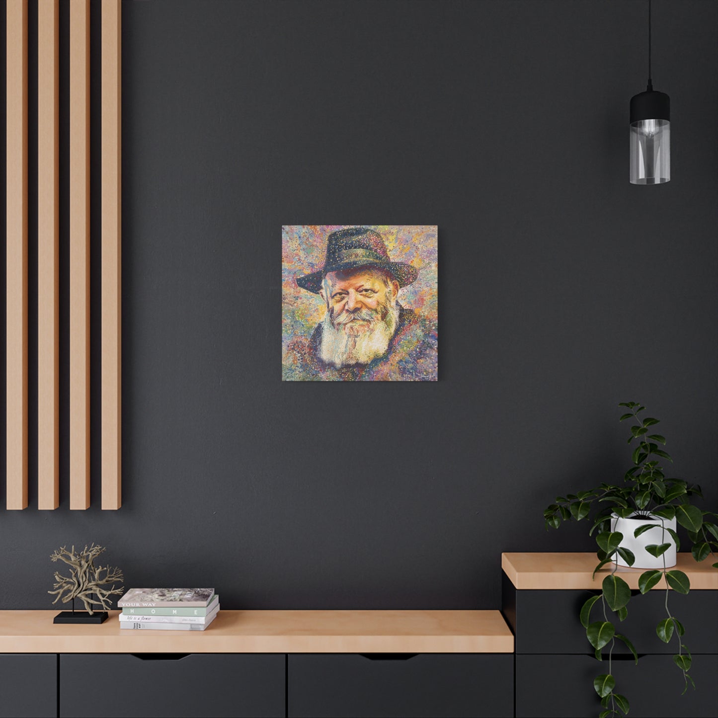 Lubavitcher Rebbe Picture Abstract Canvas Print