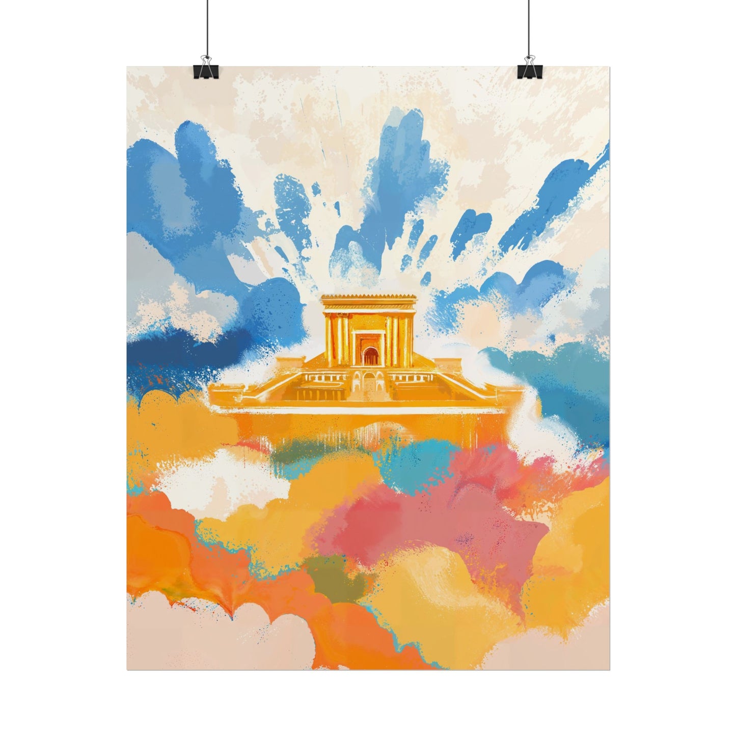 Bais Hamikdash Jewish Kids Room Print