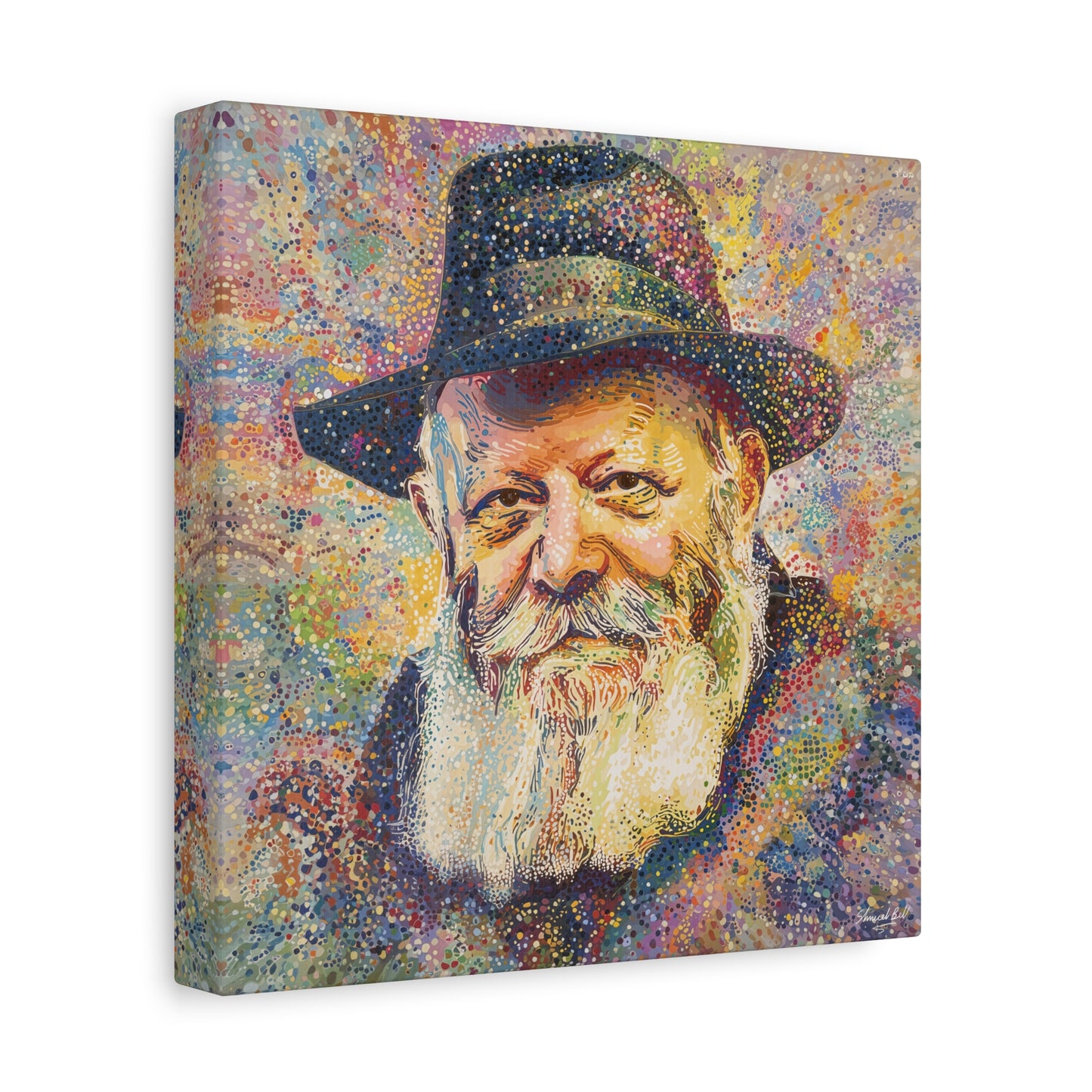 Lubavitcher Rebbe Picture Abstract Canvas Print
