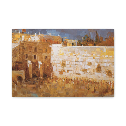 Kotel Painting - Gold Jerusalem Art