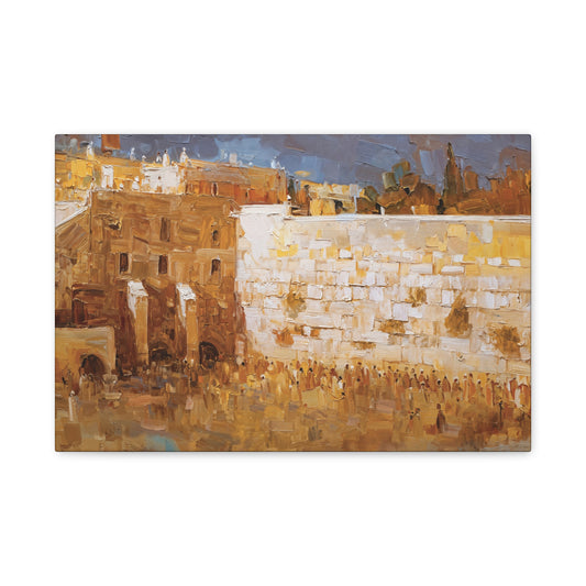 Kotel Painting - Gold Jerusalem Art