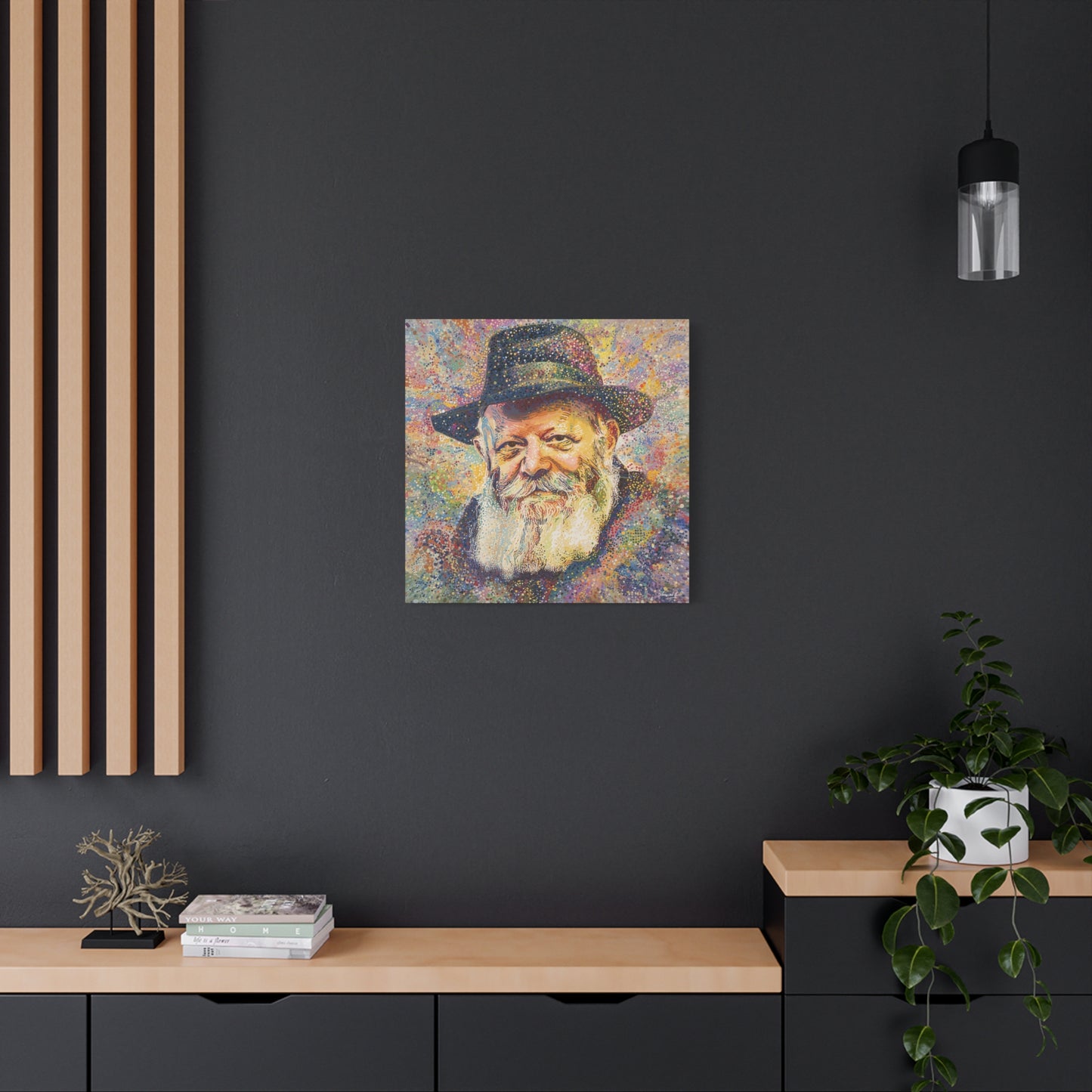 Lubavitcher Rebbe Picture Abstract Canvas Print