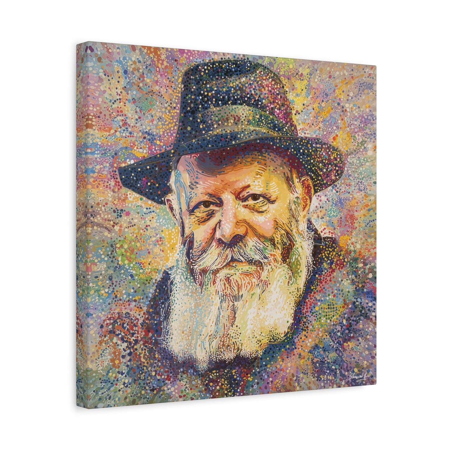 Lubavitcher Rebbe Picture Abstract Canvas Print