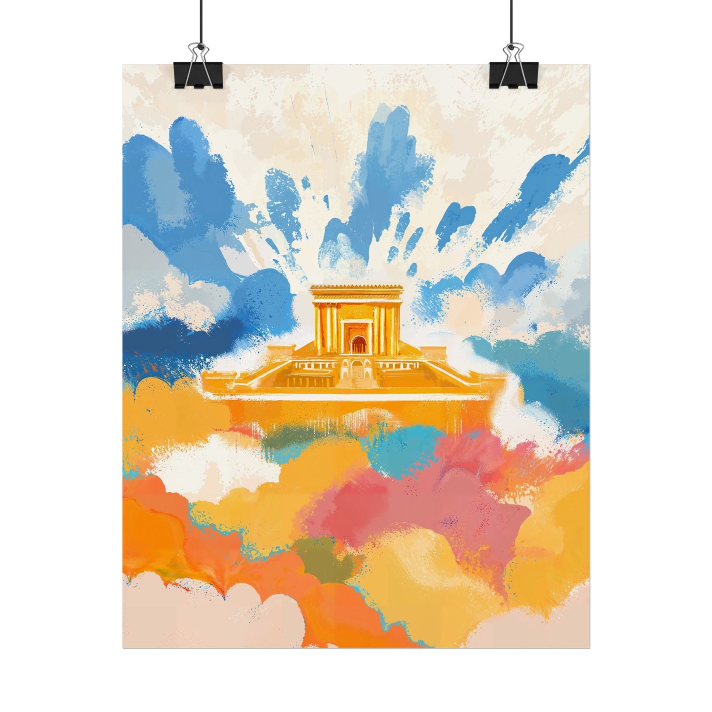 Bais Hamikdash Jewish Kids Room Print
