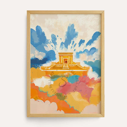 Bais Hamikdash printable poster for a Chabad kids room by Shmueli Bell