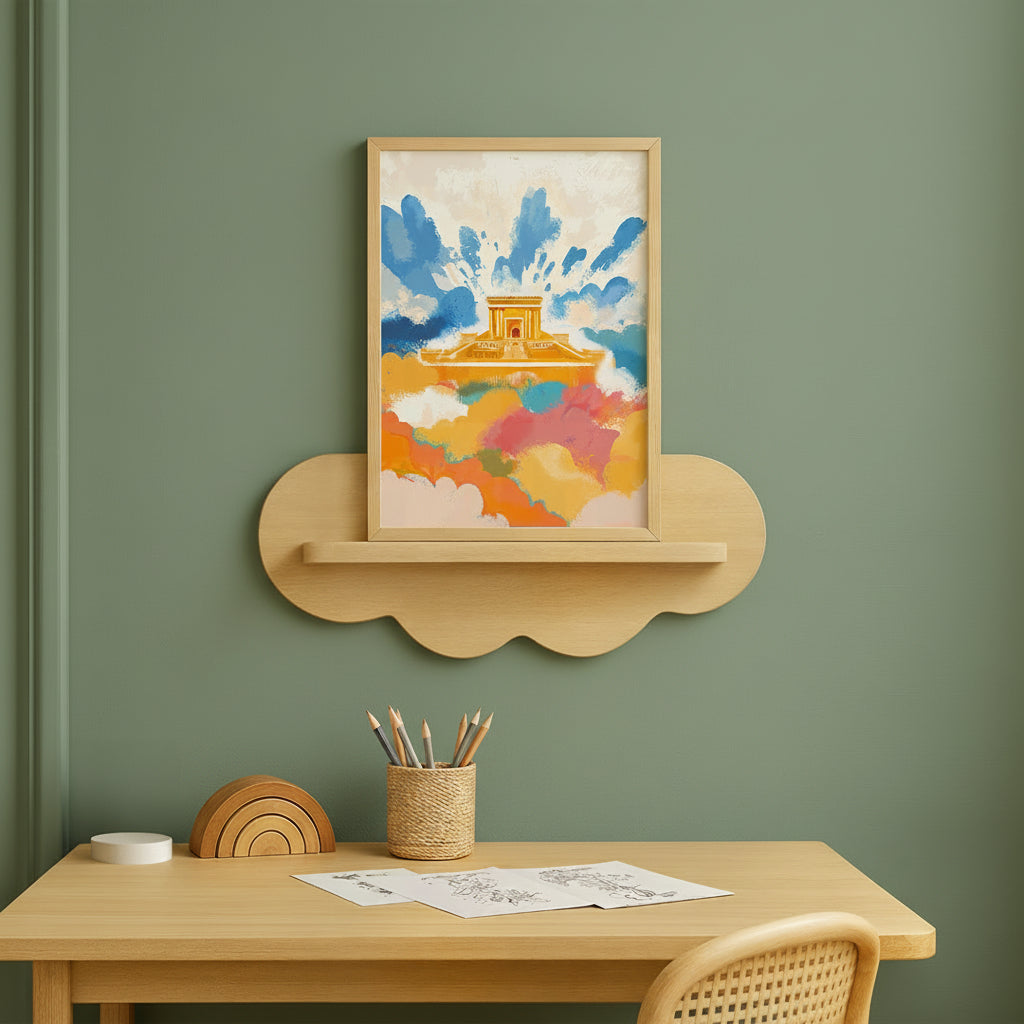 Bais Hamikdash Jewish Kids Room Print