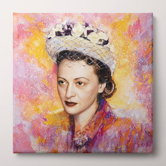 The Rebbetzin Canvas Print - Chabad Lubavitch Art